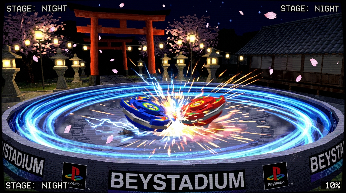 PSX Retro 3D Beyblade Arena